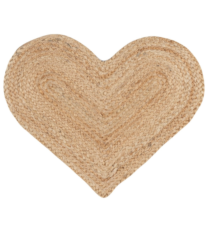 Natural Jute Heart Placemat