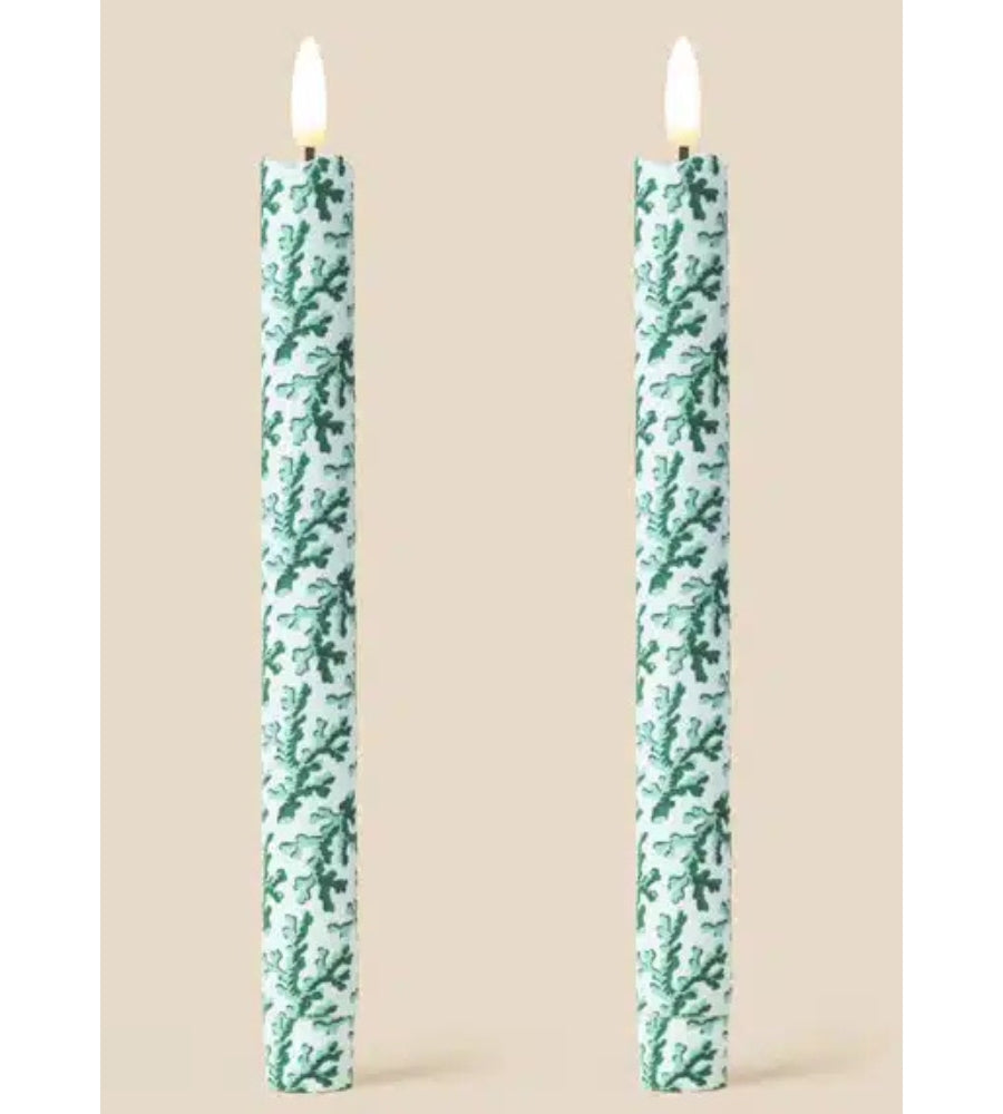 Coral Tide Sea Glass Candles