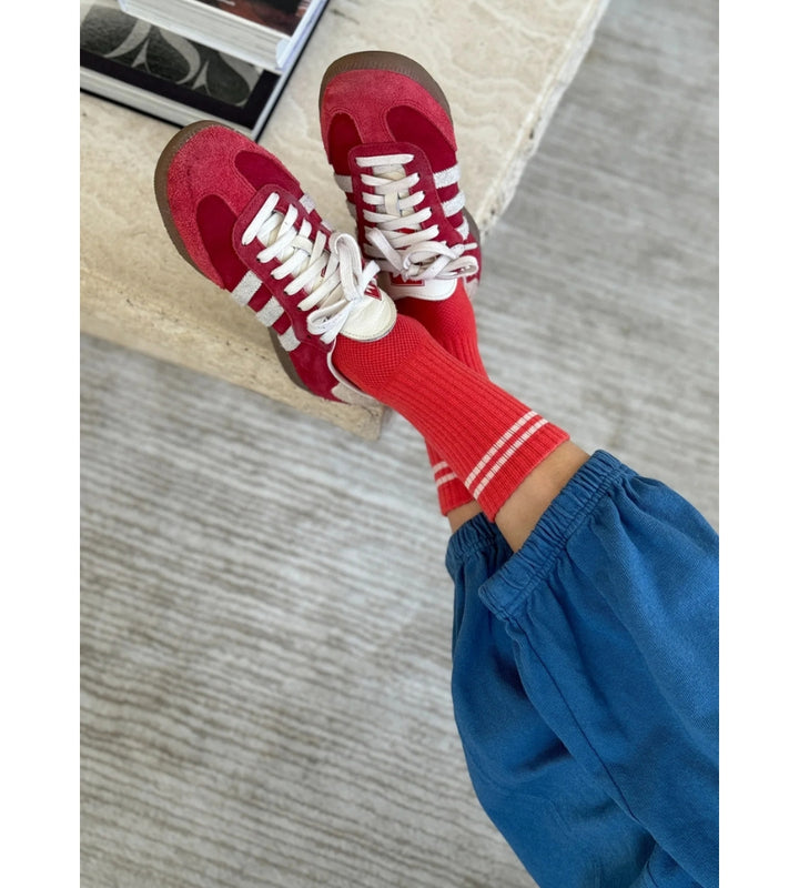 Boyfriend Socks - Coral