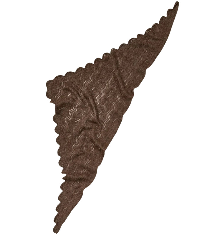 Opany Triangle Scarf - Hot Fudge Brown