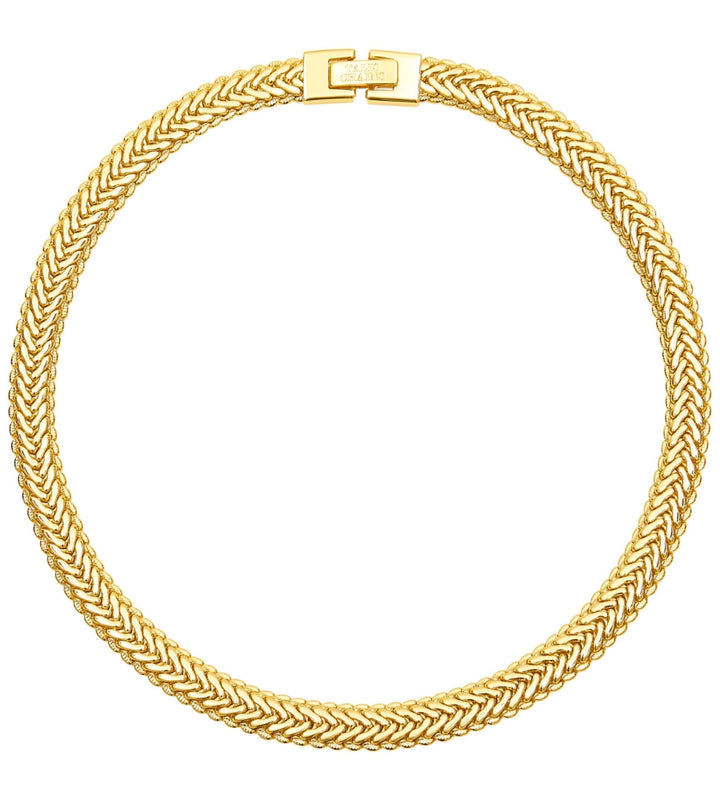 Braided Mesh Chocker - Gold