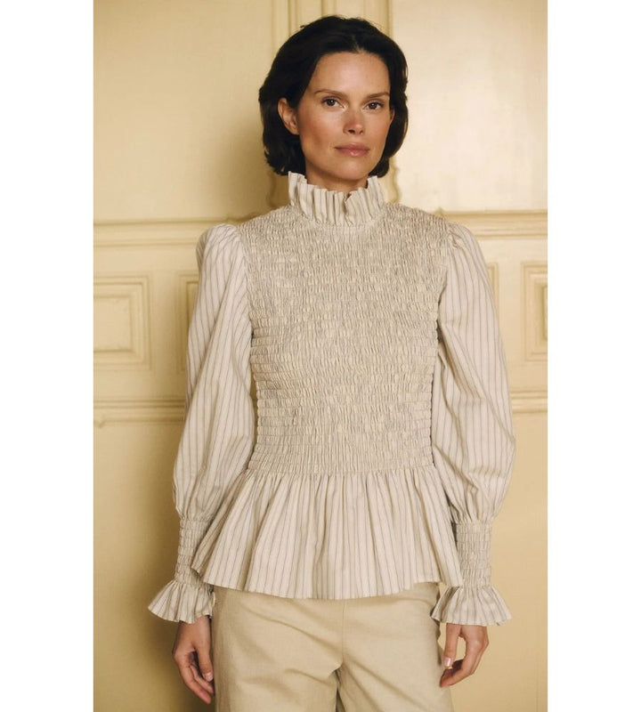 Aleria Shirt Light Blue Stripes