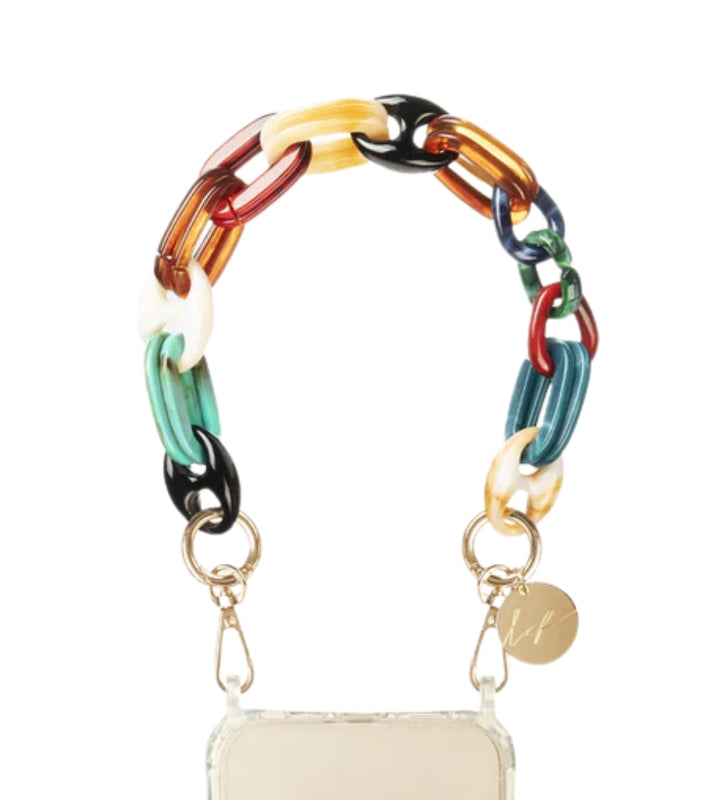 Short Amber Multicolour Chain 44cm