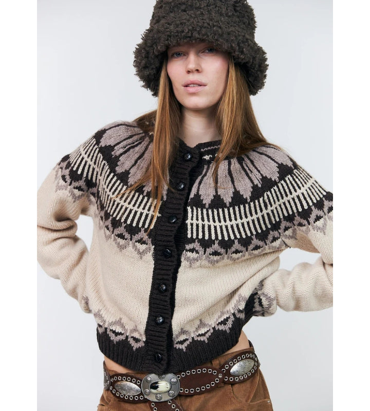 ClaireLL Knit Cardigan - Creme