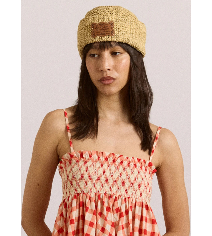Rafia Sailor Hat - Rafia Natural