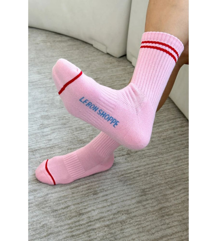 Boyfriend Socks - Amour Pink