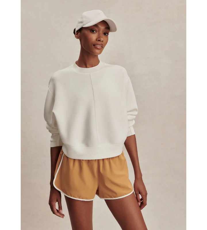 Tasmin Cropped Sweat - Snow White