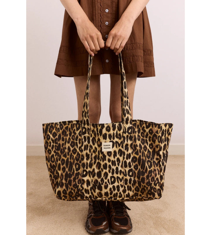 Canvas Leopard Tote Bag