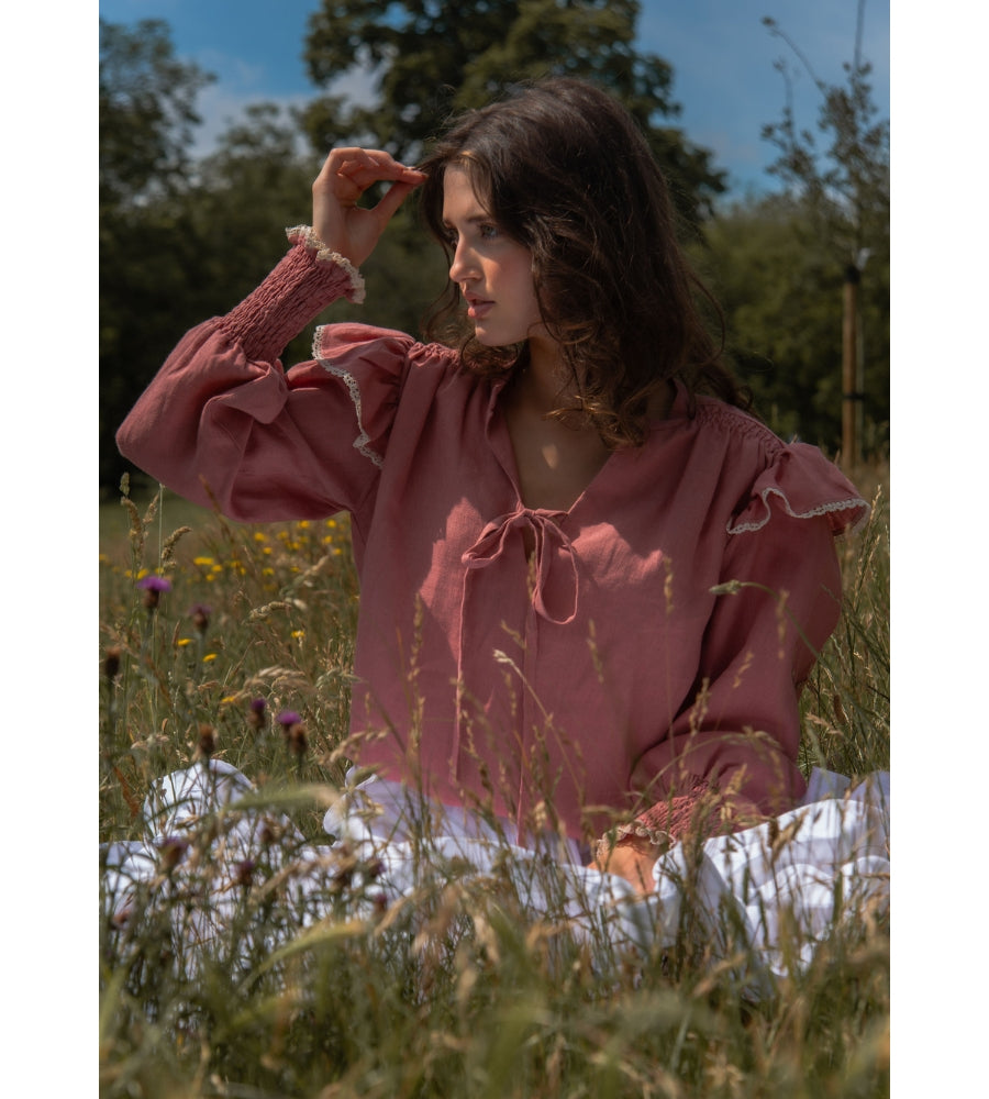 Matilda Blouse - Vintage Rose