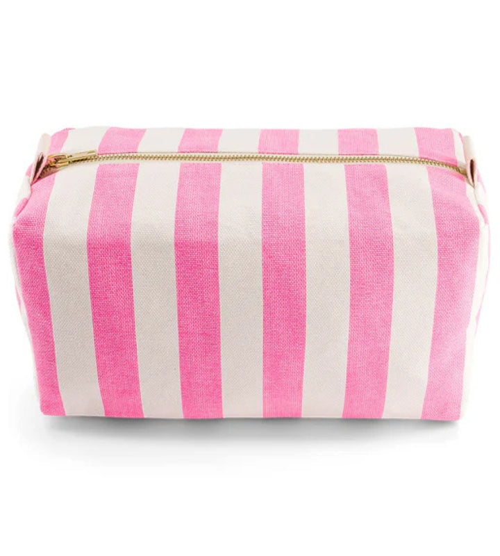 Vic Toiletry Bag Stripes - Neon Pink