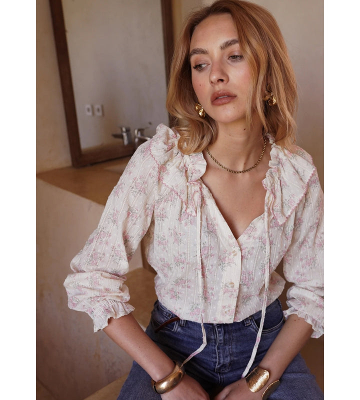 Fleur Pink Rose Blouse - R6306