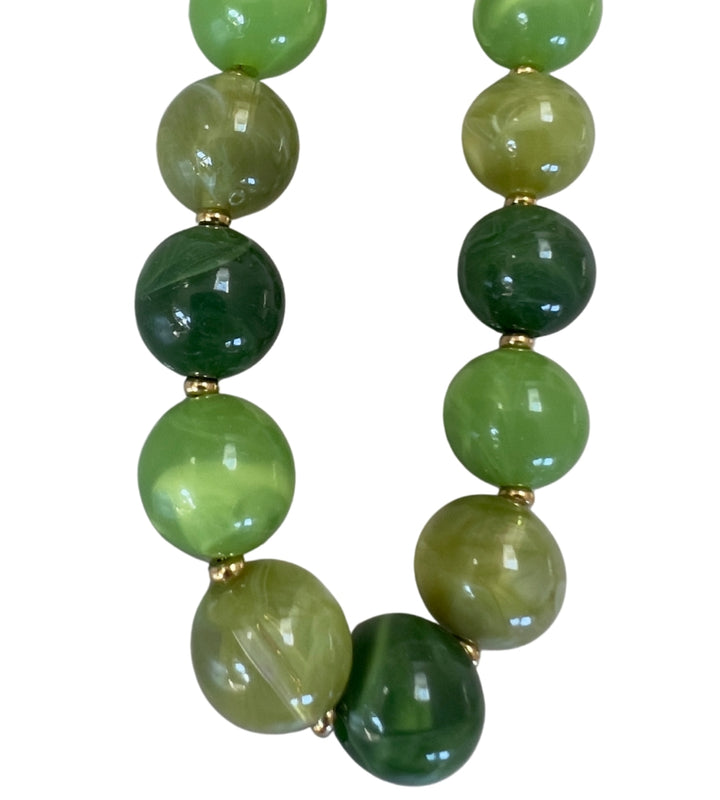 6982 Bead Necklace - Green