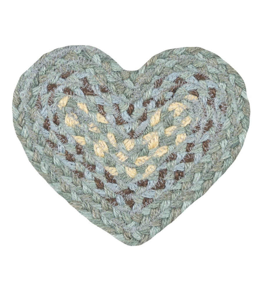 Seaspray Jute Heart Coaster