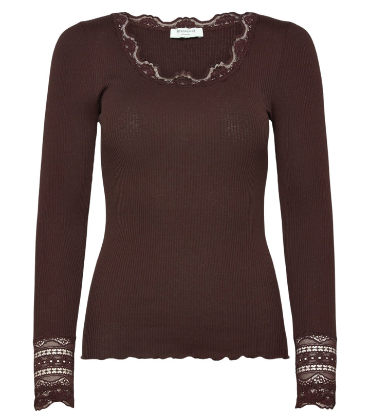 5316 Benita Silk LS O-Neck - Mole