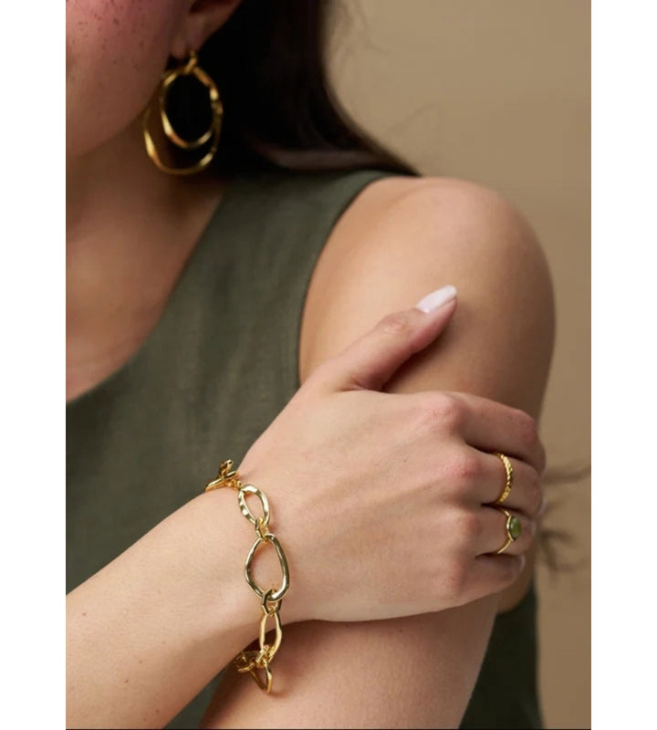 Oval Link T-Bar Bracelet - ORE40532