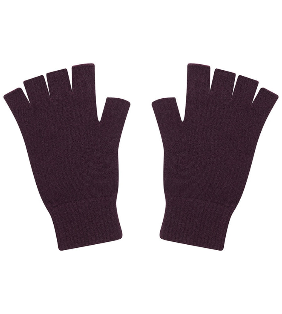 Fingerless Gloves - Merlot
