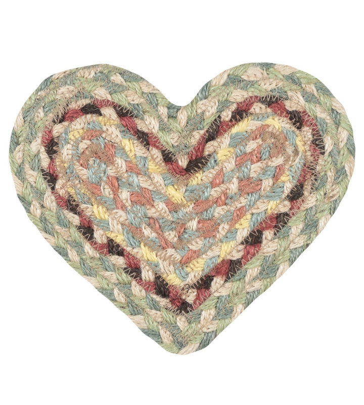 Pampas Jute Heart Coaster