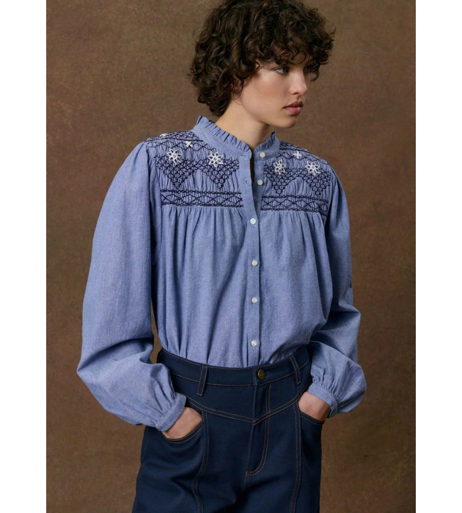 Shirt Louise - Denim Light Blue