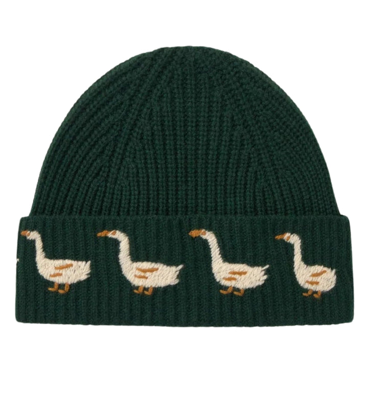 Geese Beanie - Ink Blue