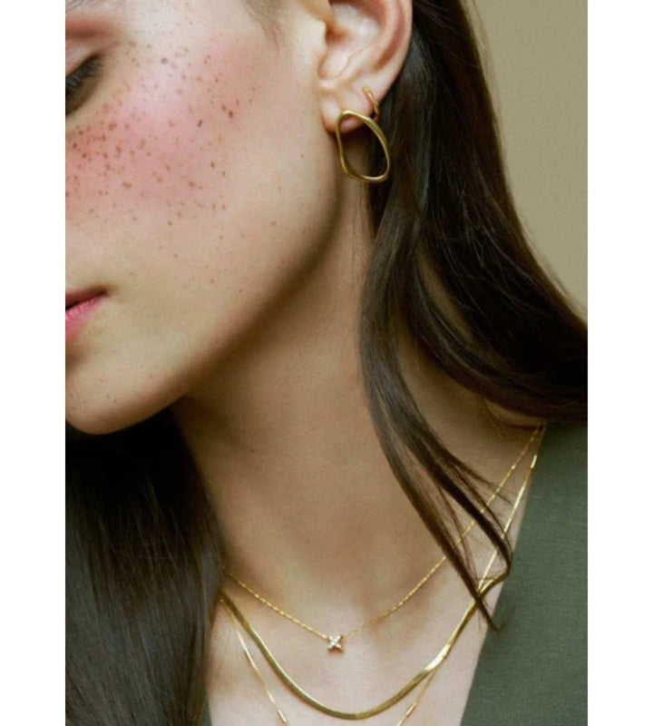 Open Oval Earrings - ORE40516