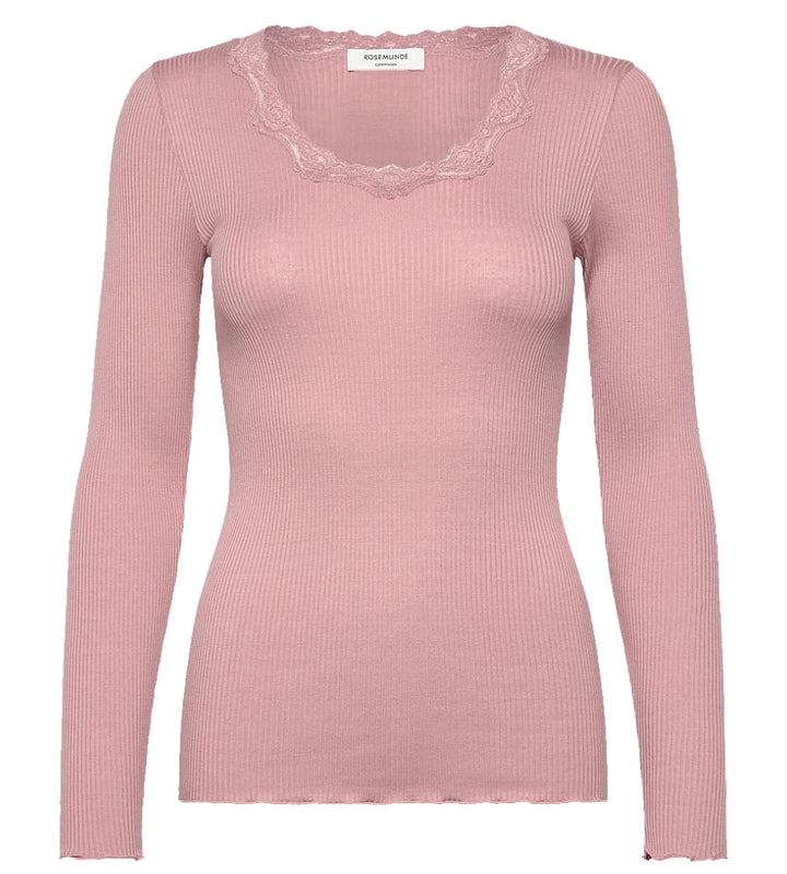 5369 Babette Silk LS U-Neck - Woodrose