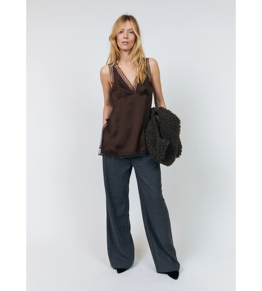 CainLL Top - Dark Mokka