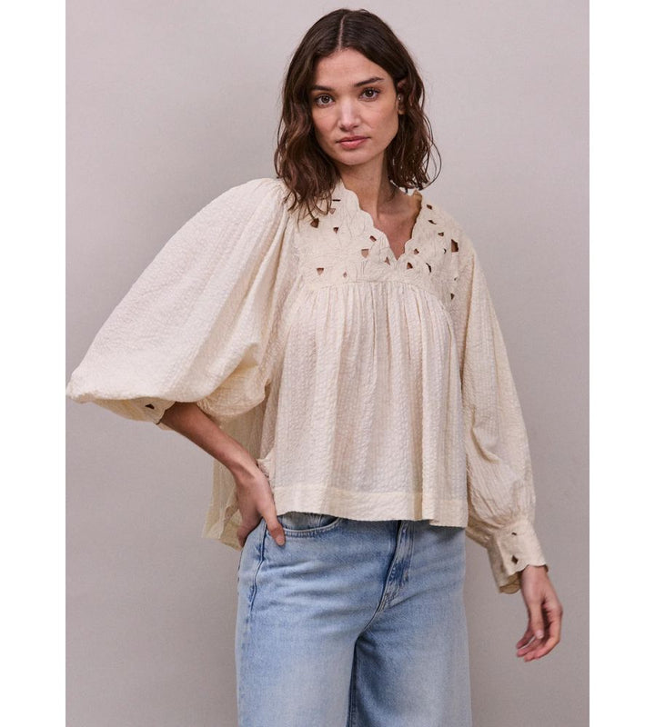 Lily Of The Valley Blouse - Oyster
