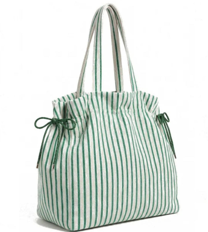 Deckchair Towelling Tote Green