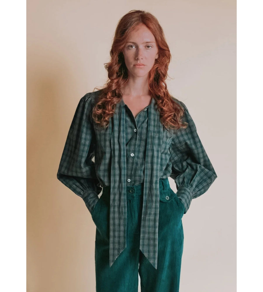 Ediva Blouse - Carreau Foret