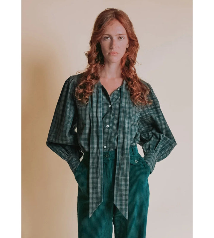Ediva Blouse - Carreau Foret