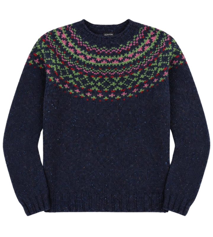 Navy Chunky Fairisle Jumper