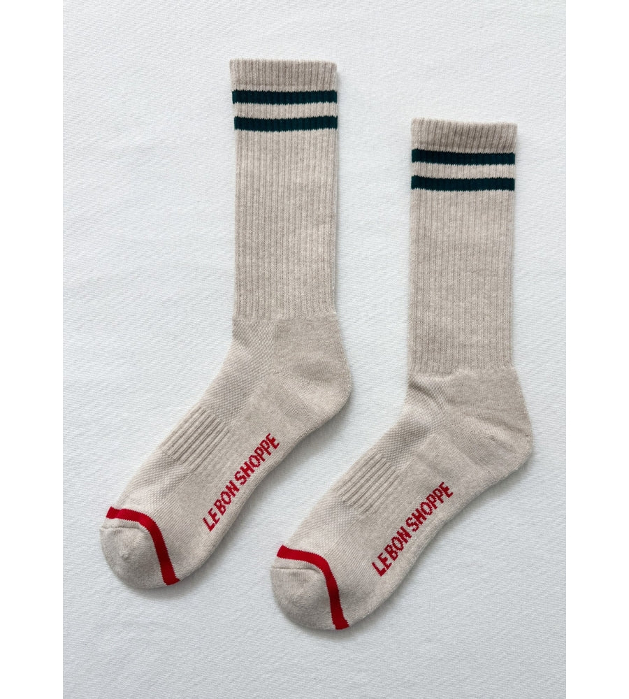 Extended Boyfriend Socks - Oatmeal