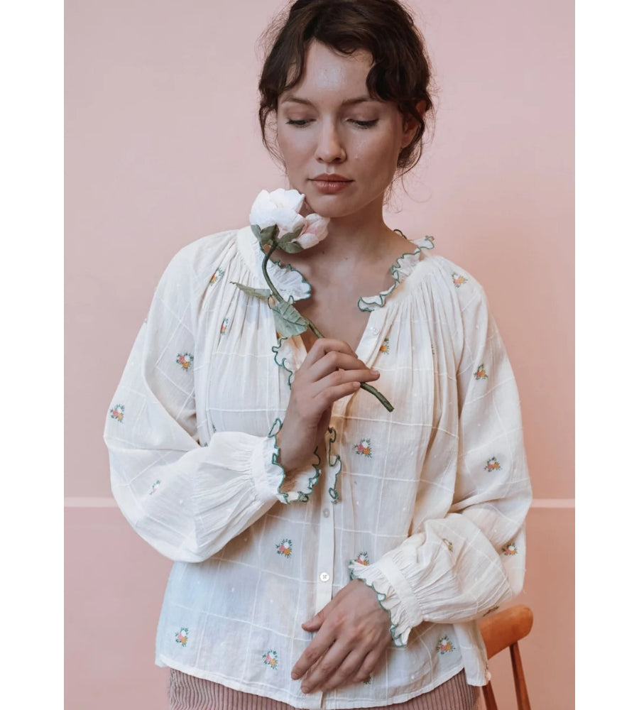 Elyana Blouse - Ecru