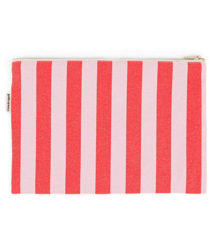 Lili Pouch Stripes - Tomato/Candy