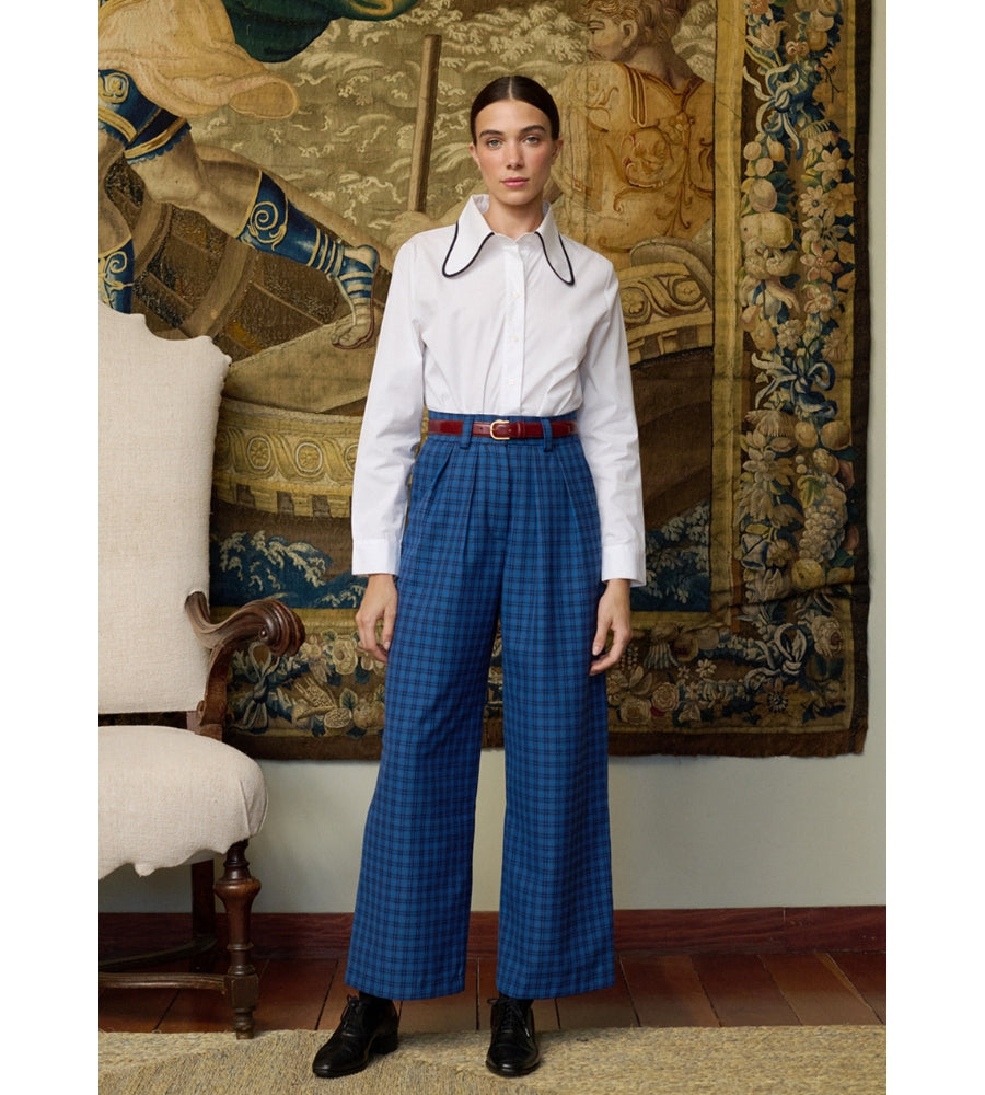 Chesnut Pants - Navy Checks