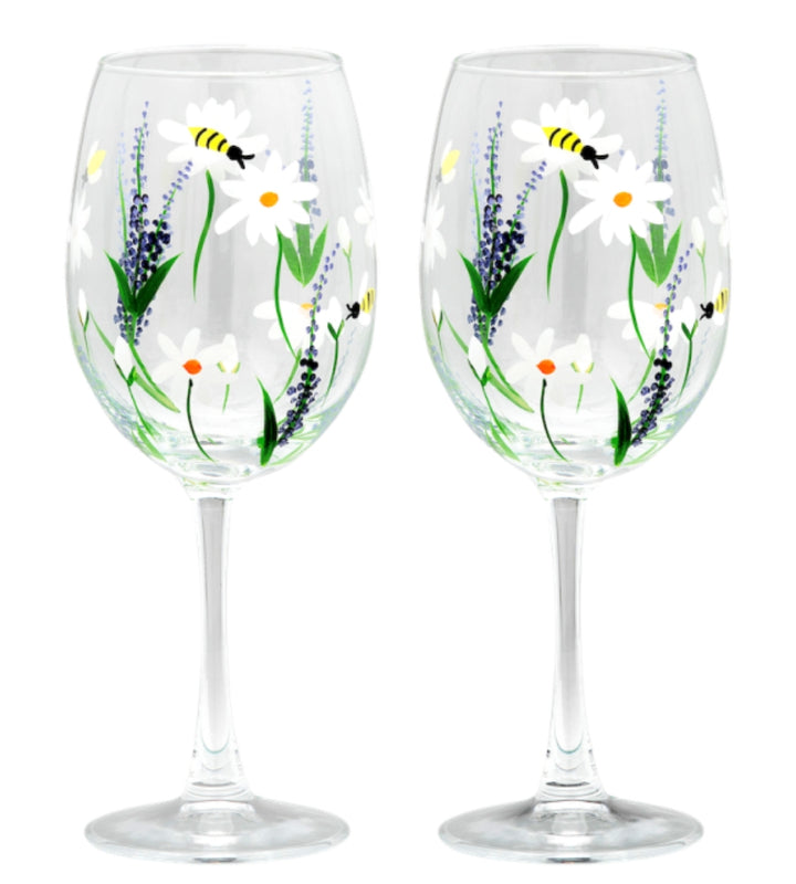 Springtime Toast Wine Glass Set Of 2
