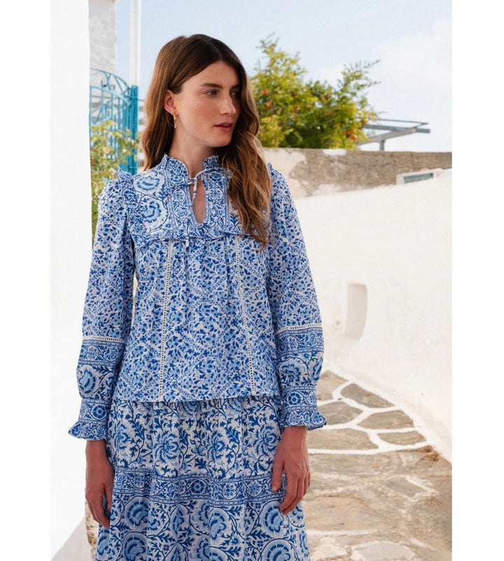 Nettie Blouse - Azure