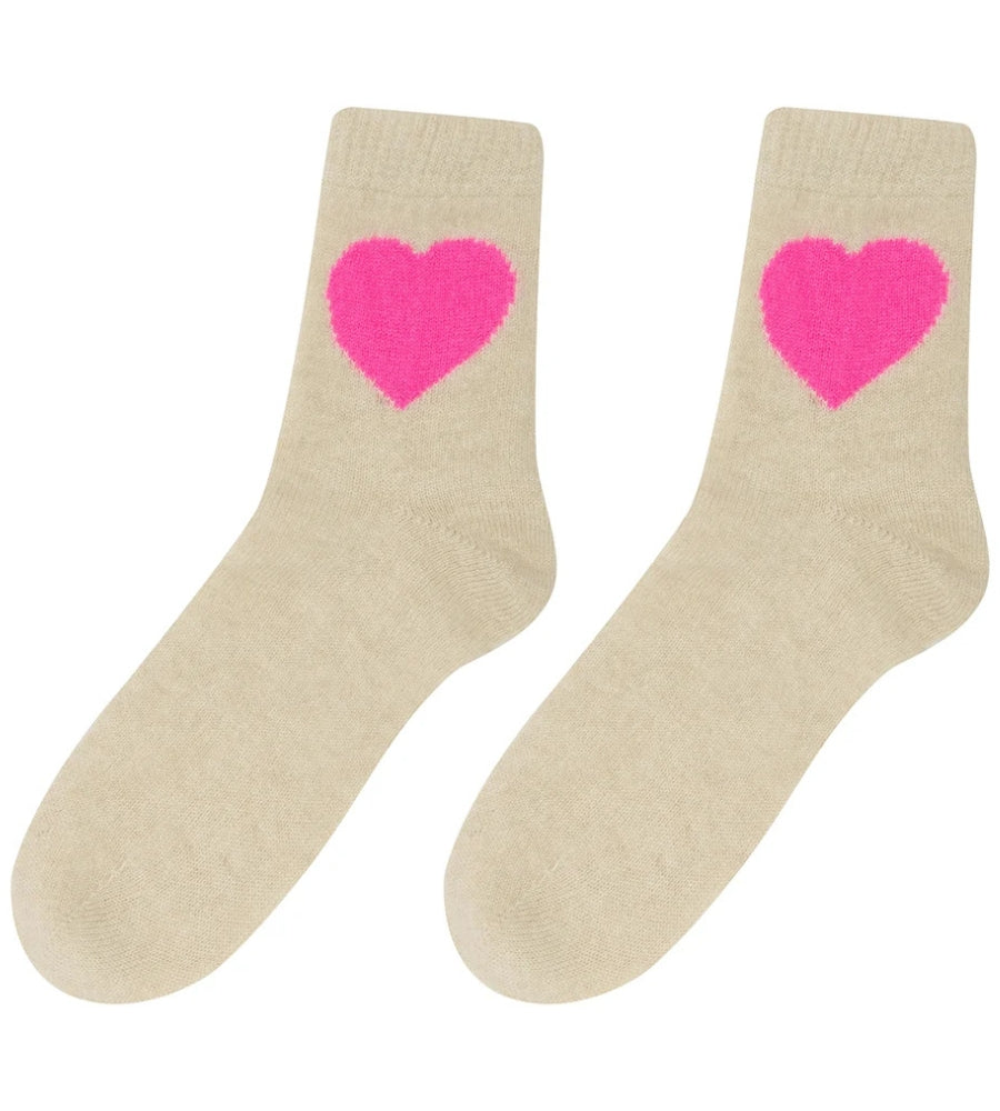 Heart Socks - Cygnet Cosmos Pink
