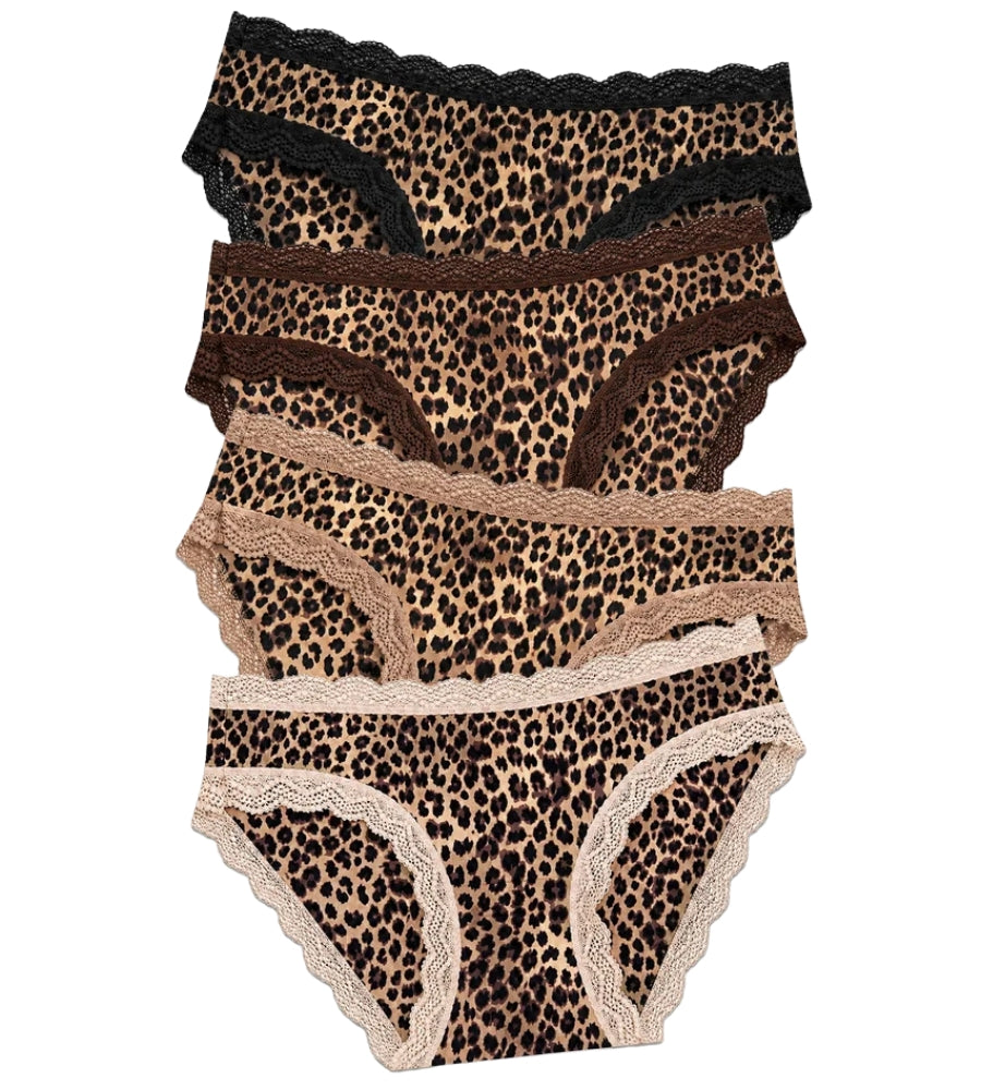 Knicker Four Pack - Leopard