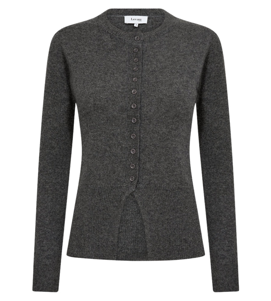 LR-Eloise 21 Cardigan - Dark Grey Mel