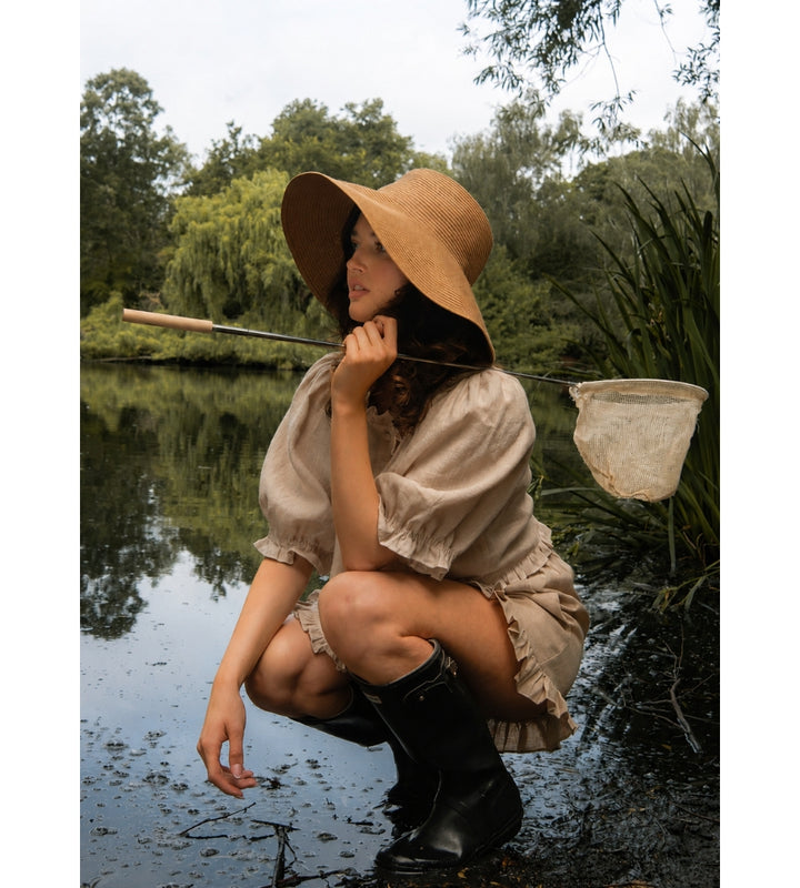 Delphine Top - Oatmeal
