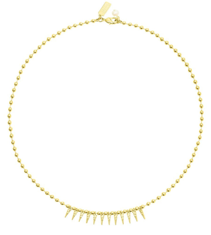 CZ Spike Drop Necklace