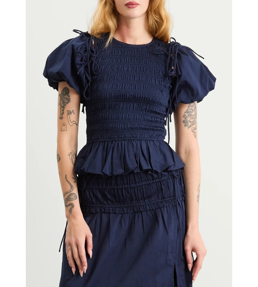 Becca Multi Way Blouse Navy