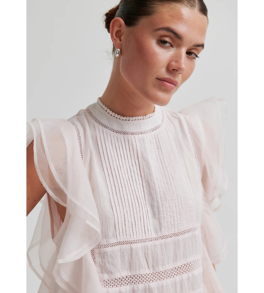 Kristel Frill Top - White
