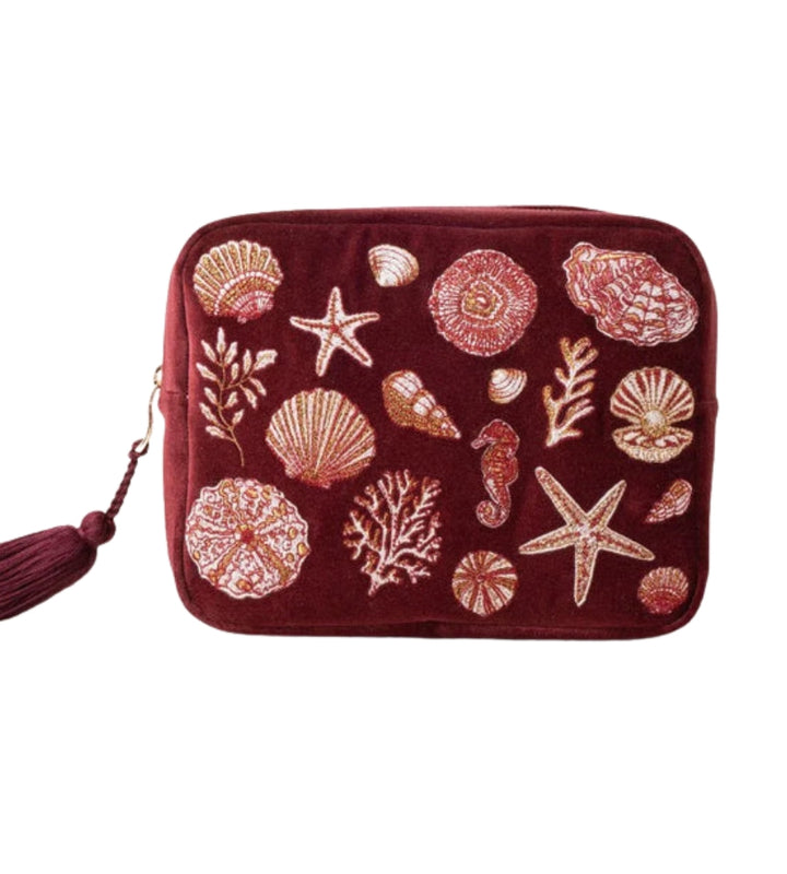 Ocean Treasures Velvet Wash Bag - Port