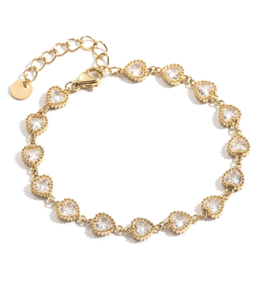 2647 Heart Bracelet Gold