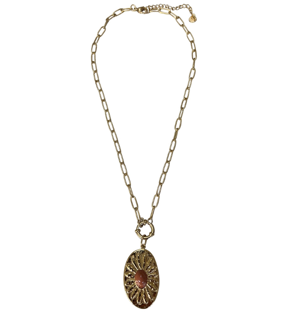 24210 Gold Necklace Coin