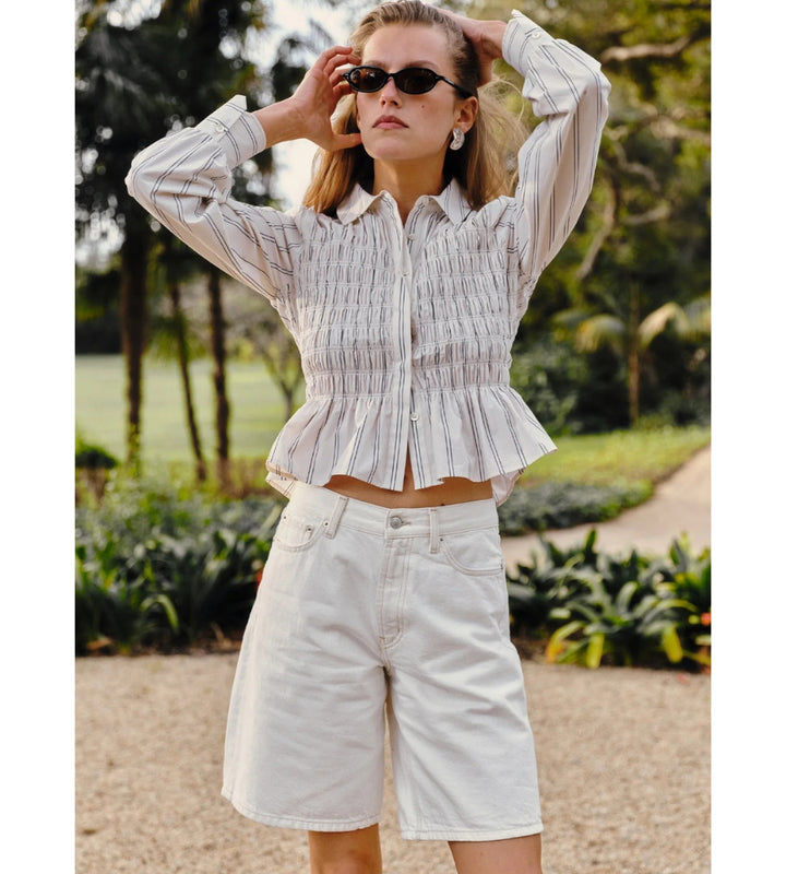 Bradshaw Blouse in Palma Stripe