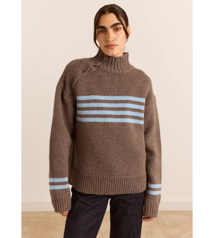 Tallulah Jumper - Mole/Blue
