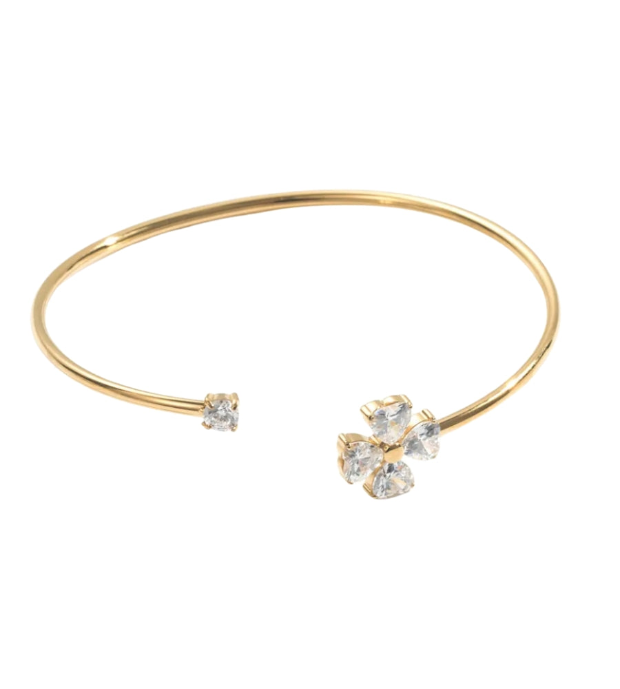 2916 Flower bangle gold
